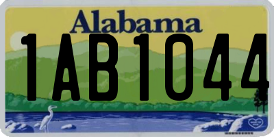 AL license plate 1AB1044