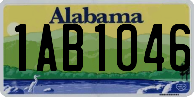 AL license plate 1AB1046