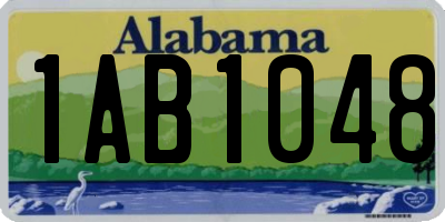 AL license plate 1AB1048