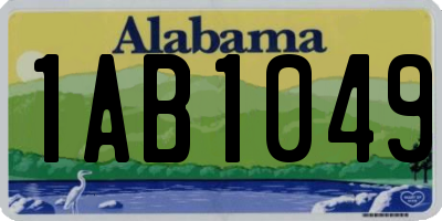 AL license plate 1AB1049