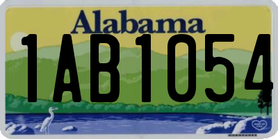 AL license plate 1AB1054