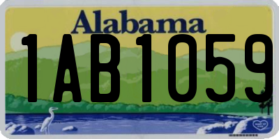 AL license plate 1AB1059