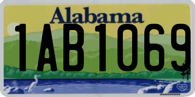 AL license plate 1AB1069