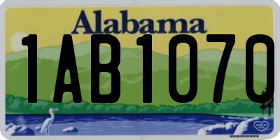 AL license plate 1AB1070