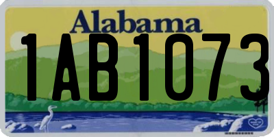 AL license plate 1AB1073