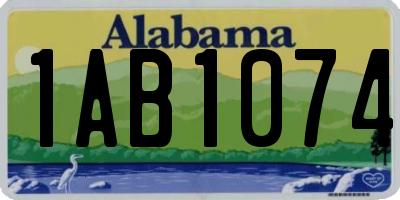 AL license plate 1AB1074