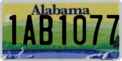 AL license plate 1AB1077