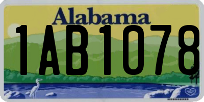 AL license plate 1AB1078