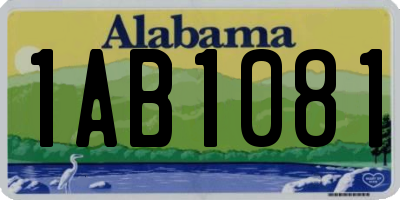 AL license plate 1AB1081