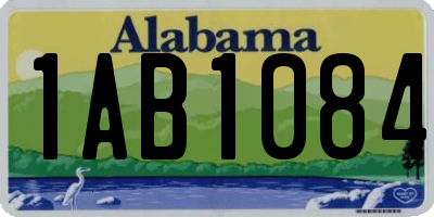 AL license plate 1AB1084