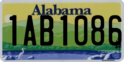 AL license plate 1AB1086