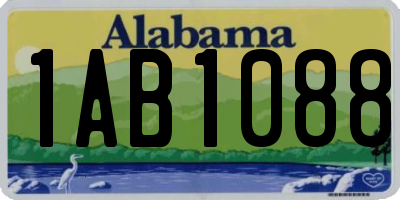 AL license plate 1AB1088