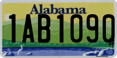 AL license plate 1AB1090