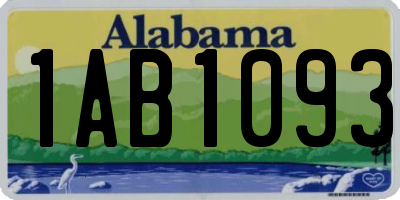 AL license plate 1AB1093