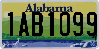 AL license plate 1AB1099