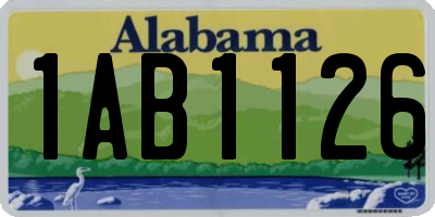 AL license plate 1AB1126