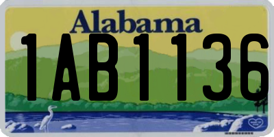 AL license plate 1AB1136