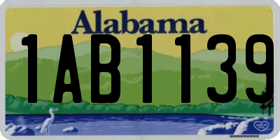 AL license plate 1AB1139
