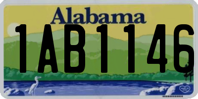 AL license plate 1AB1146