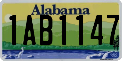 AL license plate 1AB1147