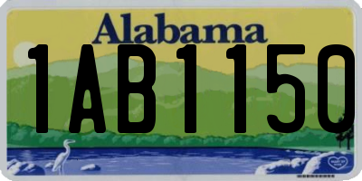 AL license plate 1AB1150