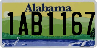 AL license plate 1AB1167