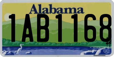 AL license plate 1AB1168