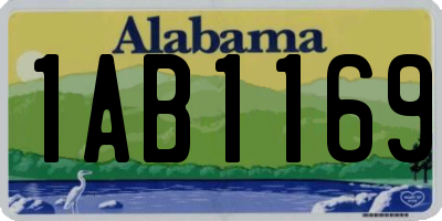 AL license plate 1AB1169