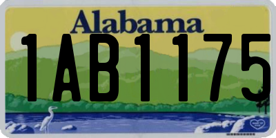 AL license plate 1AB1175