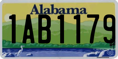 AL license plate 1AB1179