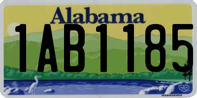 AL license plate 1AB1185