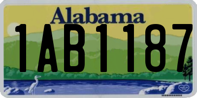 AL license plate 1AB1187