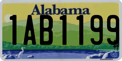 AL license plate 1AB1199