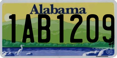 AL license plate 1AB1209