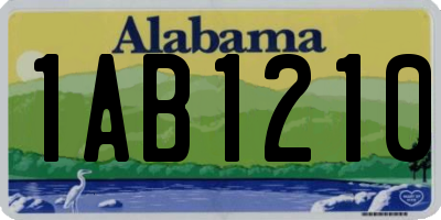 AL license plate 1AB1210