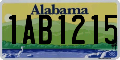 AL license plate 1AB1215