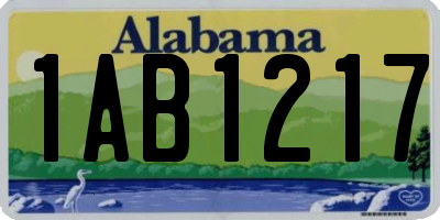 AL license plate 1AB1217