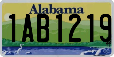 AL license plate 1AB1219