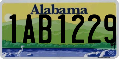 AL license plate 1AB1229