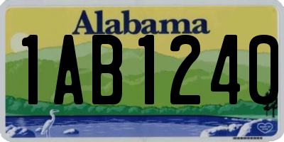 AL license plate 1AB1240