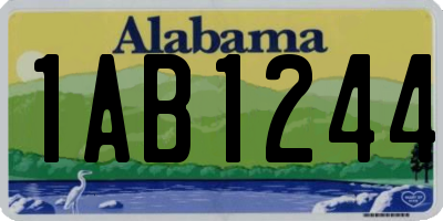 AL license plate 1AB1244