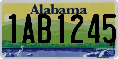 AL license plate 1AB1245