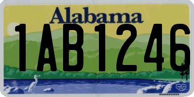 AL license plate 1AB1246