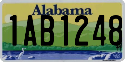 AL license plate 1AB1248