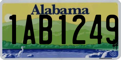 AL license plate 1AB1249