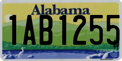 AL license plate 1AB1255