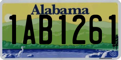 AL license plate 1AB1261