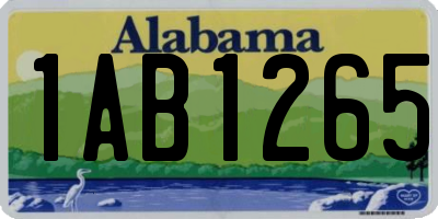 AL license plate 1AB1265