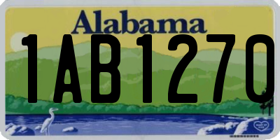 AL license plate 1AB1270