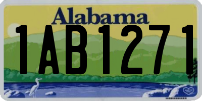 AL license plate 1AB1271